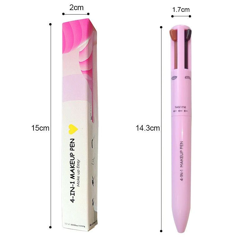 4 in 1 Makeup Pen (Highlighter / Eyeliner / Eyebrow / Lip Liner)