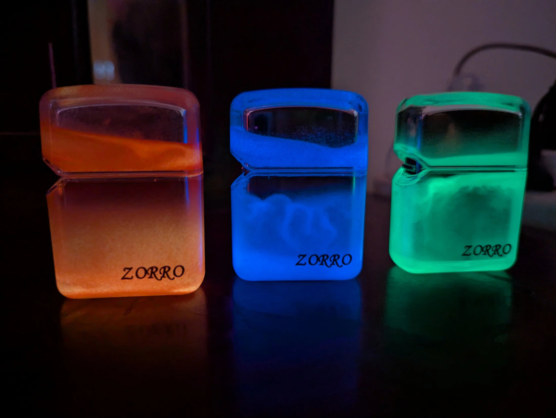 ZORRO Glow-in-the-Dark Refillable Lighter